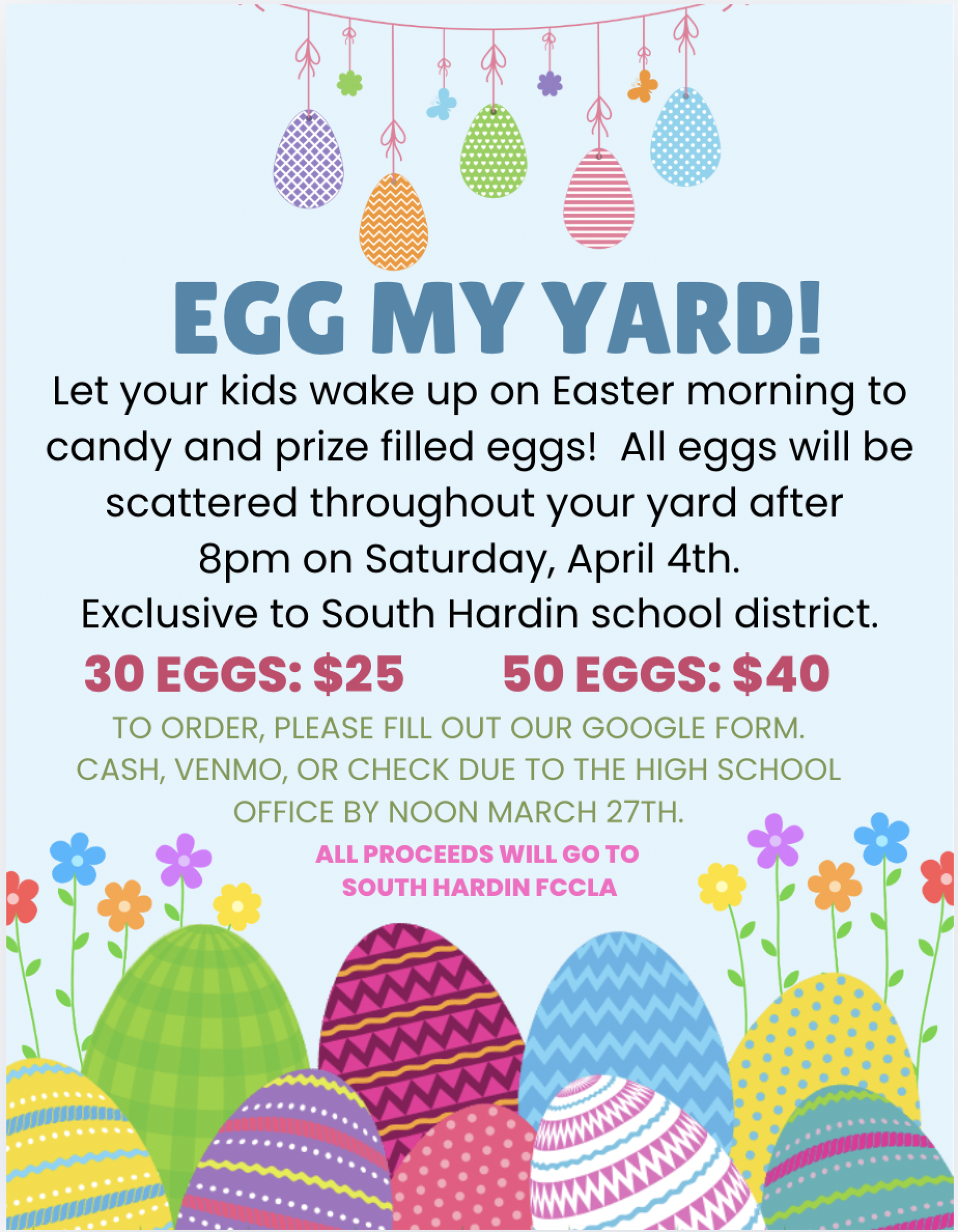Egg My Yard: Easter eggs