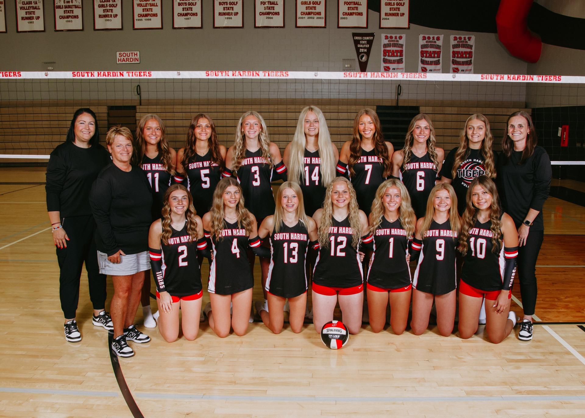 2026-2026 South Hardin Volleyball team posing for a team picture.